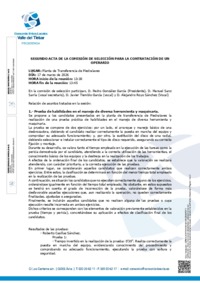 Segundo Acta de la Comisi&oacute;n de Selecci&oacute;n
